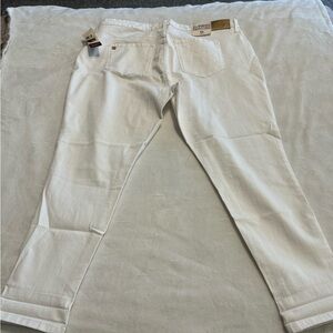 Anne Klein mid rise white slimming sculpting skinny jeans size 18 W